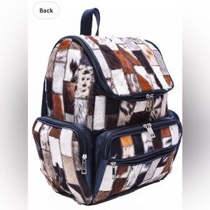 Cowhide backpack